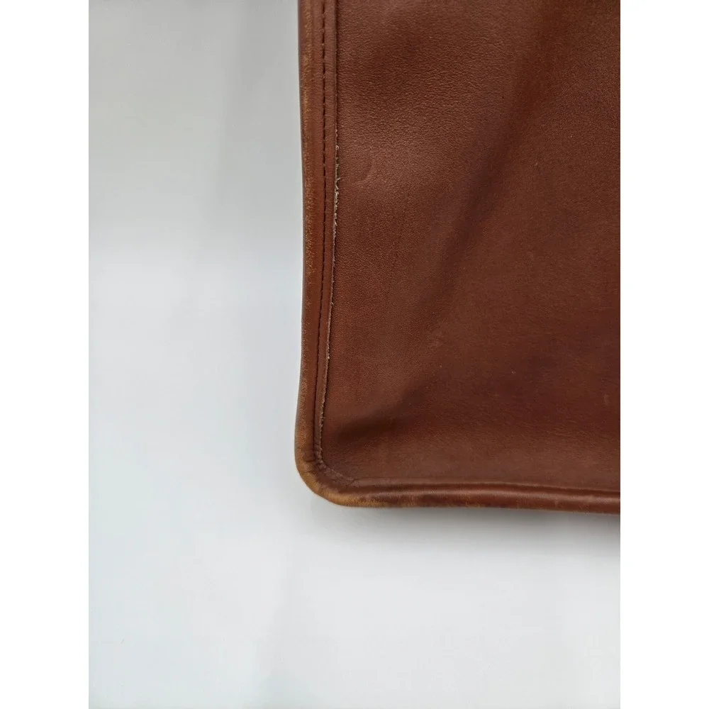 Vintage Coach Embassy Briefcase 5090‎ British Tan Leather Messenger Bag USA Made